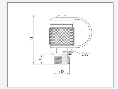 測壓接頭，帶旋入式固定螺紋
