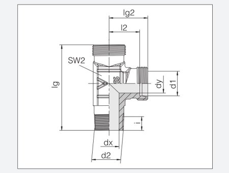L型旋入式管接頭